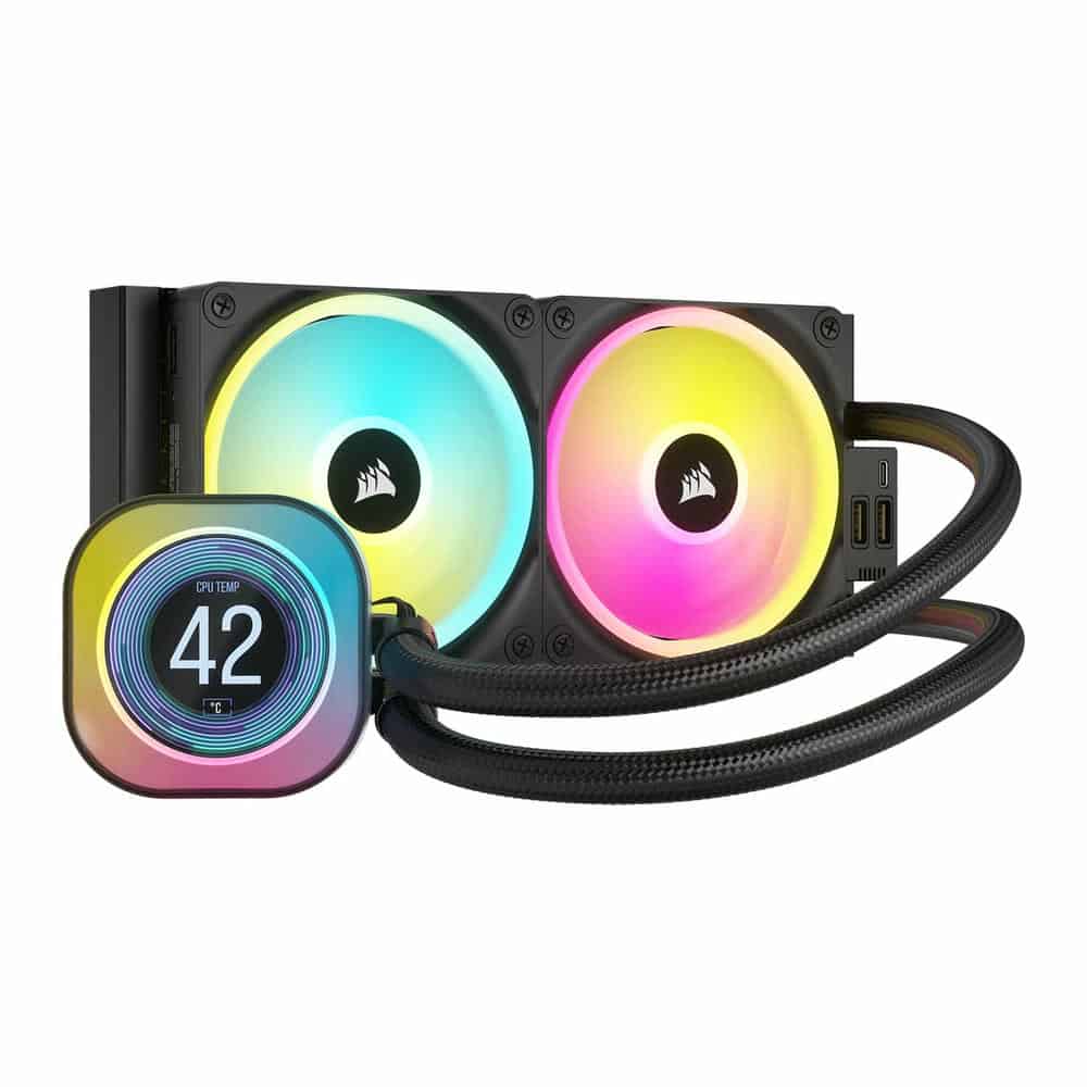 (image for) Corsair iCUE LINK H100i LCD 240mm Intel/AMD CPU Liquid Cooler